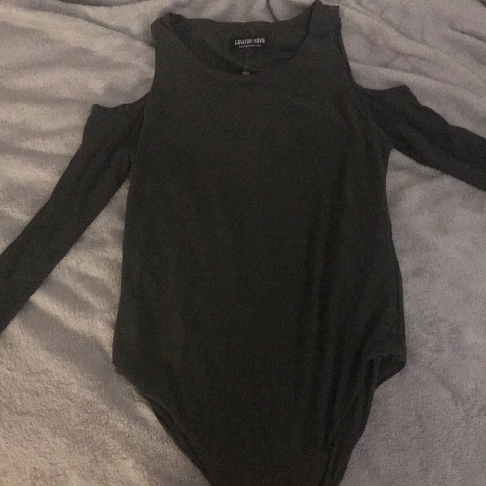 Fashion Nova cold shoulder Bodysuit